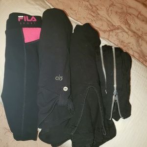 Yoga pants bundle Alo Fila Tart Avani